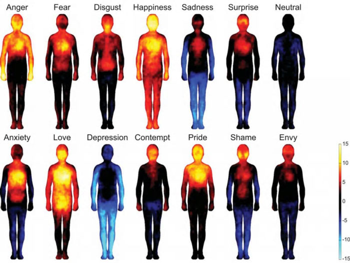 احساسات به طور مستقیم روی جسم ما تاثیر می‌گذارند